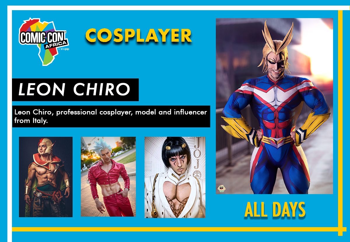 Hot Press Release: World famous Cosplayer Leon Chiro to head to SA for Comic Con Africa 2019